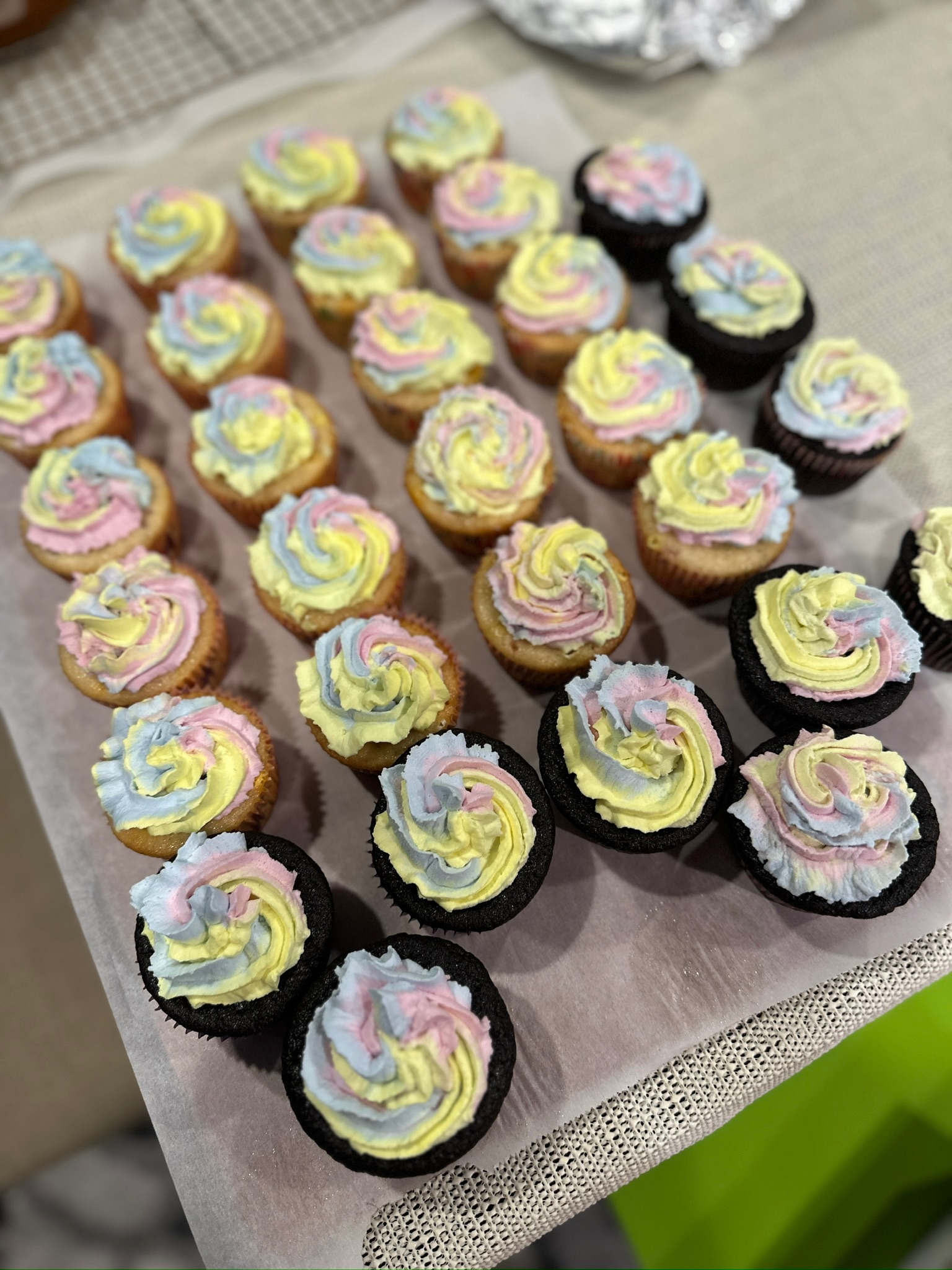 Pastel Swirl Cupcakes